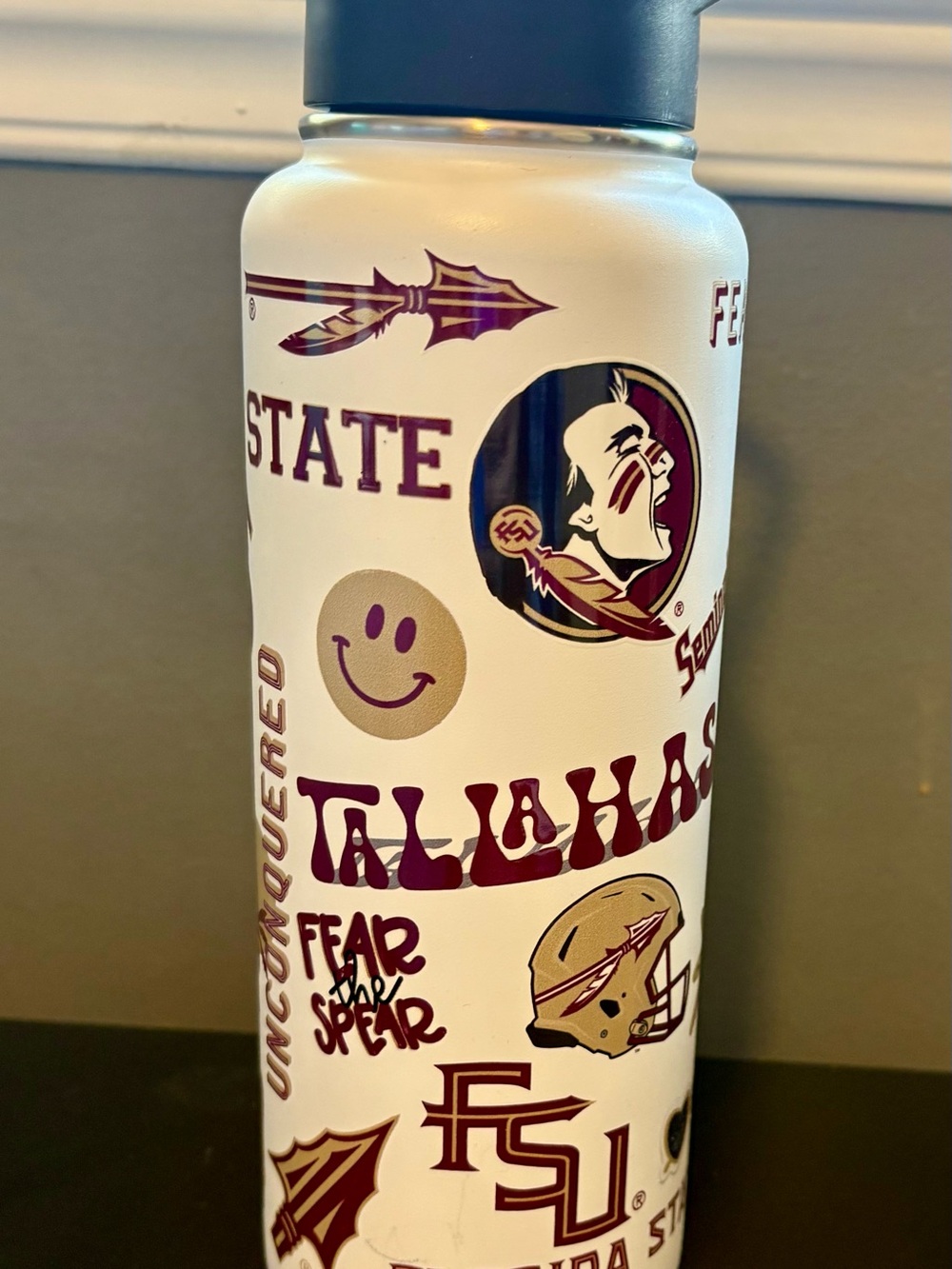 The Memory Company Florida State Seminoles SS  Quencher Water Bottle 34oz